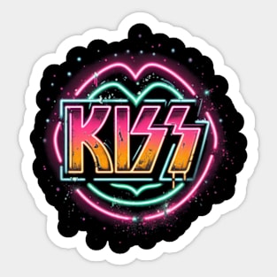 Kiss Band Sticker